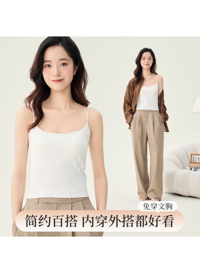 MIIOW U-Neck Thin Straps High Elasticity Padded Back-Smoothing Camisole Undershirt - Image 2