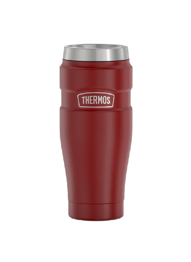THERMOS - Vacuum Insulated Stainless Steel Travel Tumbler Rustic Red 16 Oz Sk1005Mr4 - Image 1