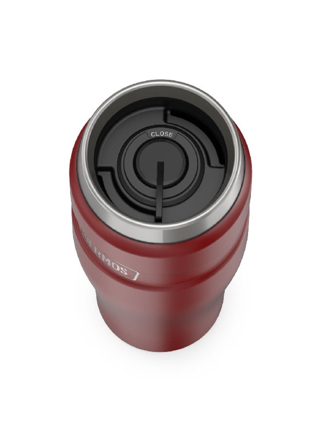 THERMOS - Vacuum Insulated Stainless Steel Travel Tumbler Rustic Red 16 Oz Sk1005Mr4 - Image 1