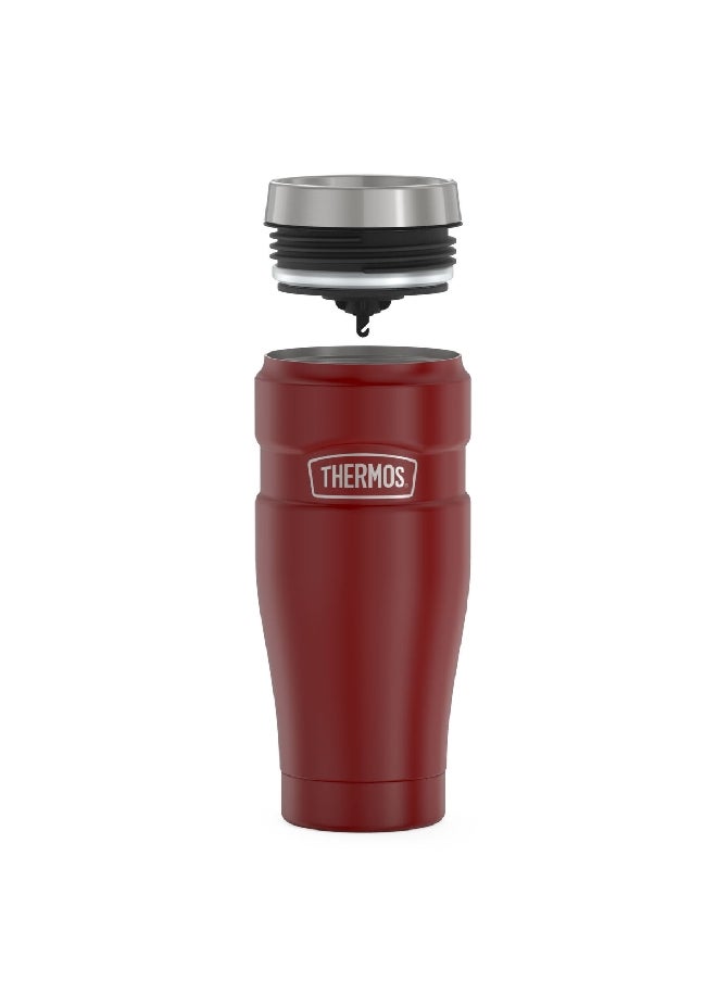 THERMOS - Vacuum Insulated Stainless Steel Travel Tumbler Rustic Red 16 Oz Sk1005Mr4 - Image 1