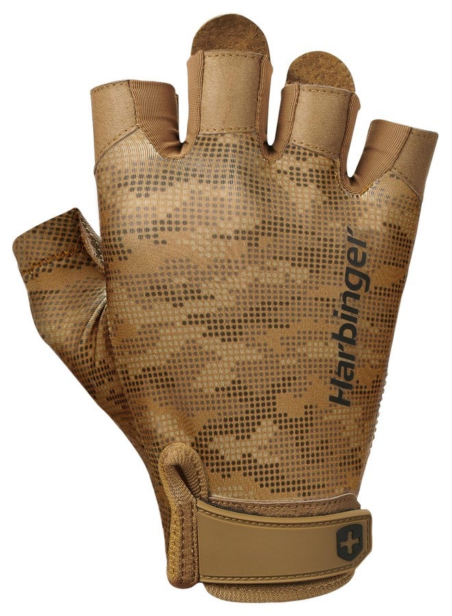 Harbinger Pro 2.0 Weightlifting Gloves, Unisex, Polyester-Leather-Spandex Blend (Tan, S) - Image 1
