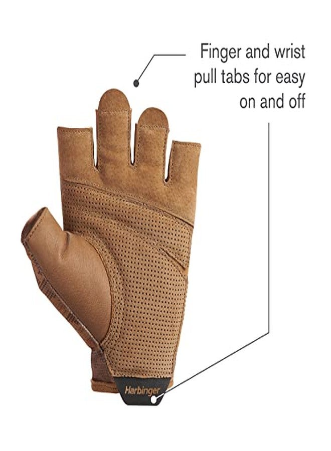 Harbinger Pro 2.0 Weightlifting Gloves, Unisex, Polyester-Leather-Spandex Blend (Tan, S) - Image 5