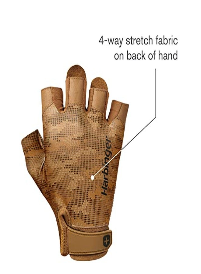Harbinger Pro 2.0 Weightlifting Gloves, Unisex, Polyester-Leather-Spandex Blend (Tan, S) - Image 4