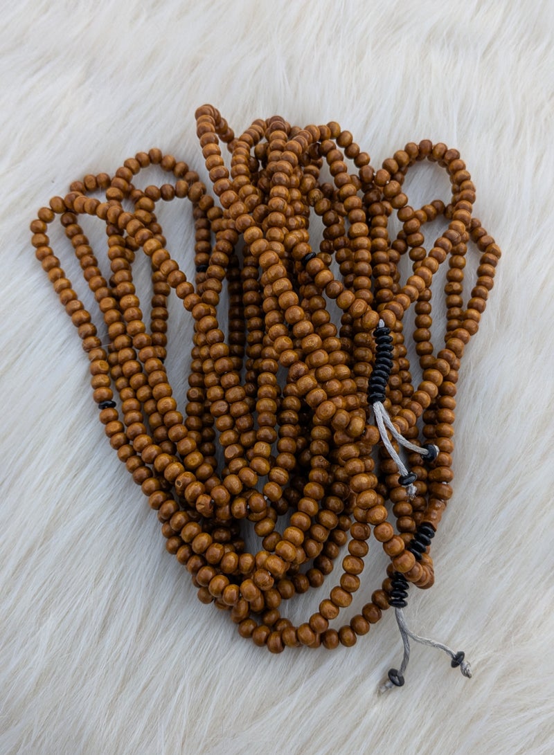 سبحة من الخشب الطبيعي 1000 حبة – لمسة روحانية. (ألف حبة) مناسبة للذكر والتسبيح المطول. - Image 4
