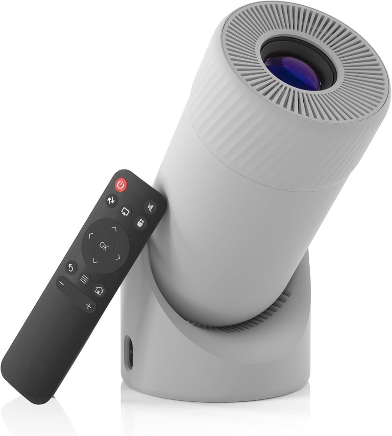 Mini Projector with Bluetooth 5.0, P2 Portable Projector 13000L Support 4K with WiFi6 Electric Keystone Correction Video Projector, 180°Rotatable Stand for Home Movie - Image 1