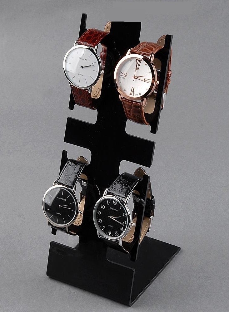 حامل بلاستيك فاخر متعدد الاستخدامات لعرض الساعات بتصميم عصري أنيق يوفر ثباتاً مثالياً ويبرز جمال التفاصيل - Image 1