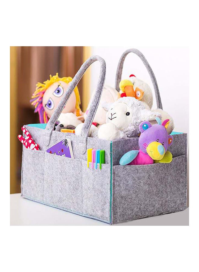 Portable Sturdy Exterior Baby Diaper Caddy Organizer With Additional Side Pockets - Image 5