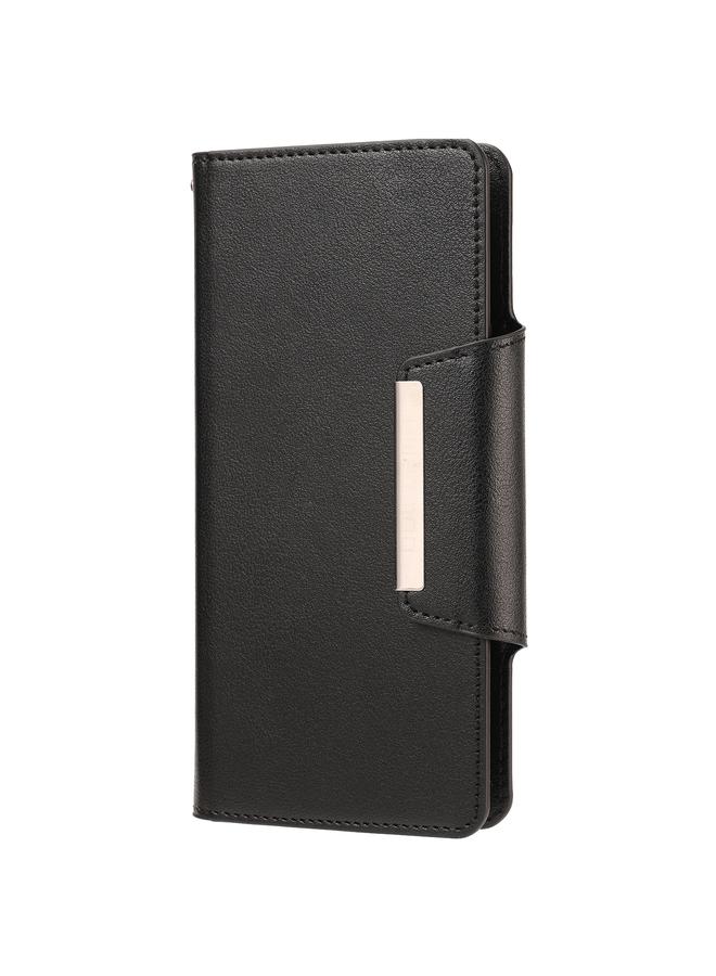 زبون جراب لهاتف iPhone 12 mini، جراب جلدي أفقي مغناطيسي قابل للفصل رفيع للغاية مع فتحة للبطاقات ومحفظة - Image 2