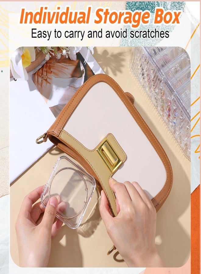 AojSup Acrylic Jewelry Box Organizer with 12 Portable Cases - Clear Jewelry Organizers and Storage for Bracelets, Earrings, Rings, Necklaces, Travel-Friendly Display Case - Image 5