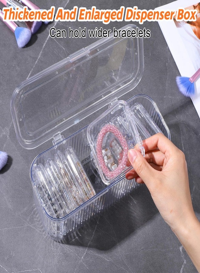 AojSup Acrylic Jewelry Box Organizer with 12 Portable Cases - Clear Jewelry Organizers and Storage for Bracelets, Earrings, Rings, Necklaces, Travel-Friendly Display Case - Image 4