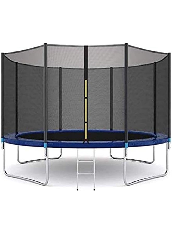 Rainbow Toys RBW TOYS Trampoline, Kids Trampoline Fitness Exercise Equipment Outdoor Garden Jump Bed Trampoline With Safety Enclosure (12 FT) - Image 1