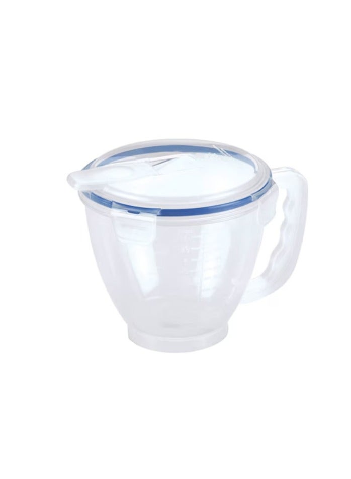 لوك آند لوك وعاء قياس لوك لوك سعة 1 لتر - أداة مطبخ متينة بعلامات واضحة وغطاء آمن لقياس وتخزين دقيقين - Image 2