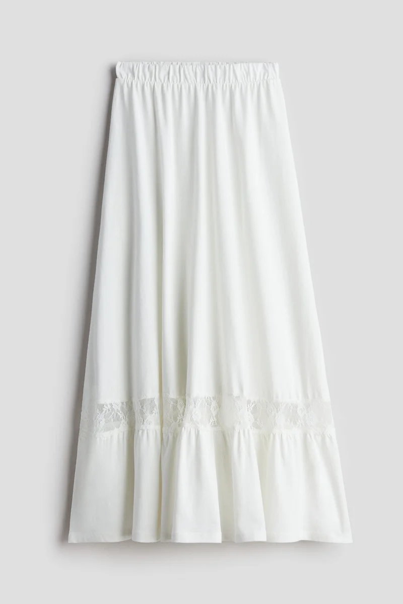 H&M Lace-Detail Skirt