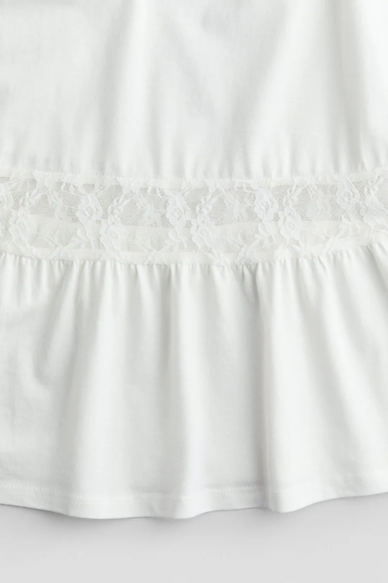 H&M Lace-Detail Skirt