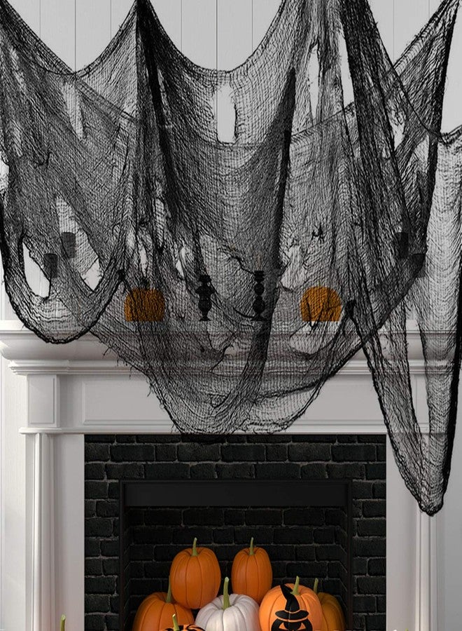 Evoio Halloween Decorations Creepy Cloth, 3 PC 120 X 30inch Black Scary Gauze Spooky Cloth, Freaky Loose Creepy Clothes, Halloween Decorations for Haunted Houses Outdoor Indoor Yard Cauldron Wall Decor - Image 5
