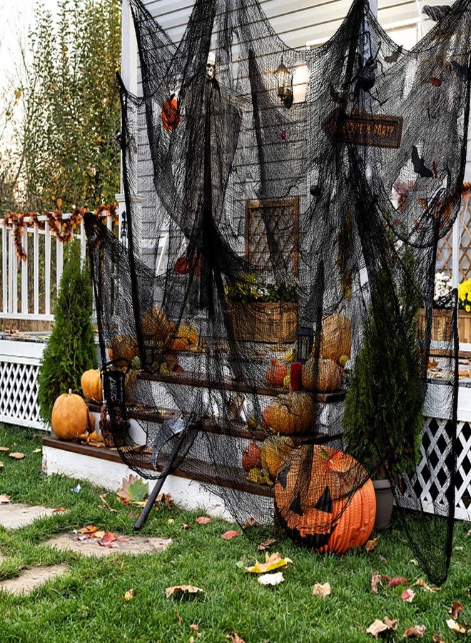Evoio Halloween Decorations Creepy Cloth, 3 PC 120 X 30inch Black Scary Gauze Spooky Cloth, Freaky Loose Creepy Clothes, Halloween Decorations for Haunted Houses Outdoor Indoor Yard Cauldron Wall Decor - Image 3