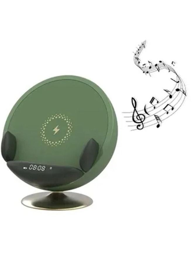 Arabest - Sofa Wireless Charging Bluetooth Speaker Subwoofer Computer Desktop Jack Alarm Clock Retro Small Stereo - Image 1