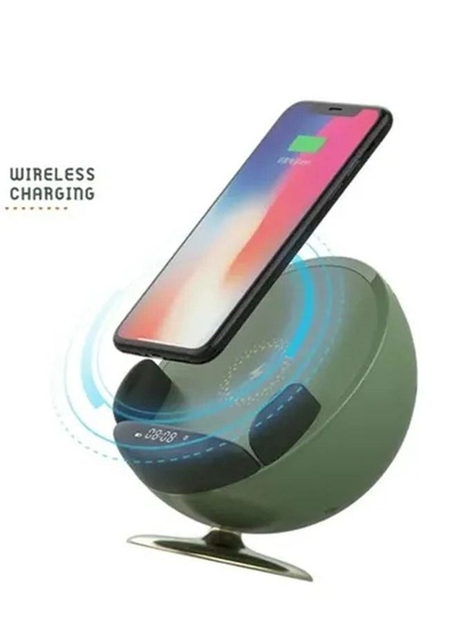 Arabest - Sofa Wireless Charging Bluetooth Speaker Subwoofer Computer Desktop Jack Alarm Clock Retro Small Stereo - Image 1