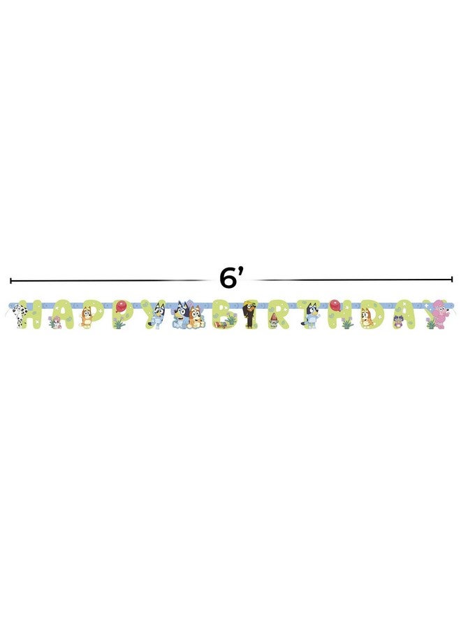 Unique Multicolor Paper Jointed Banner (Pack of 1) - 6 ft. - Adorable Bluey Design, Perfect Decoration For Birthday Parties, Themed Events, & Celebrations - Image 2