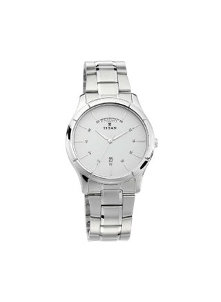 TITAN Neo Analog White Dial Men's Watch-NL1767SM01/NP1767SM01