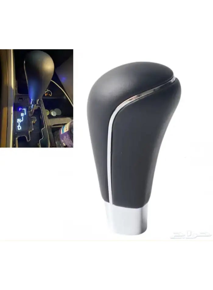 Gear Shift Knob for Hyundai Sonata 2011-2014, Black Leather Gear Lever Handle, Stylish Design and Easy Installation - Image 1