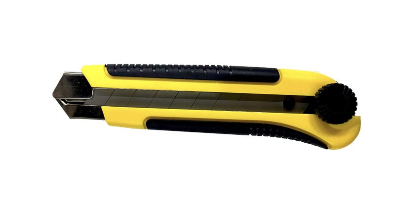 Jon Bhandari Tools Heavy-Duty Utility Knife – 25mm Steel Blade Cutter with Ergonomic Grip for Precision Cutting of Plastic, Cardboard, Wood, Textiles, Carpet, Leather, Drywall, Cloth & More - Image 3