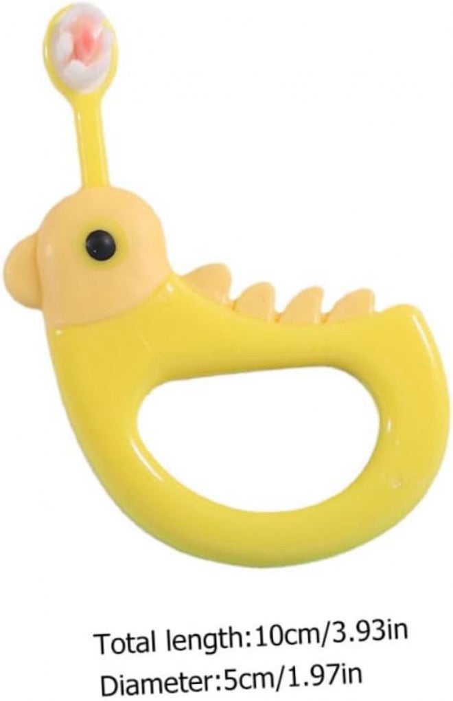 Outanaya 2Pcs Adorable Toothbrushes Soft Bristle Tooth Brushes for Comfortable Grip Durable Material for Boys and Easy to Carry and Store Yellow - Image 2