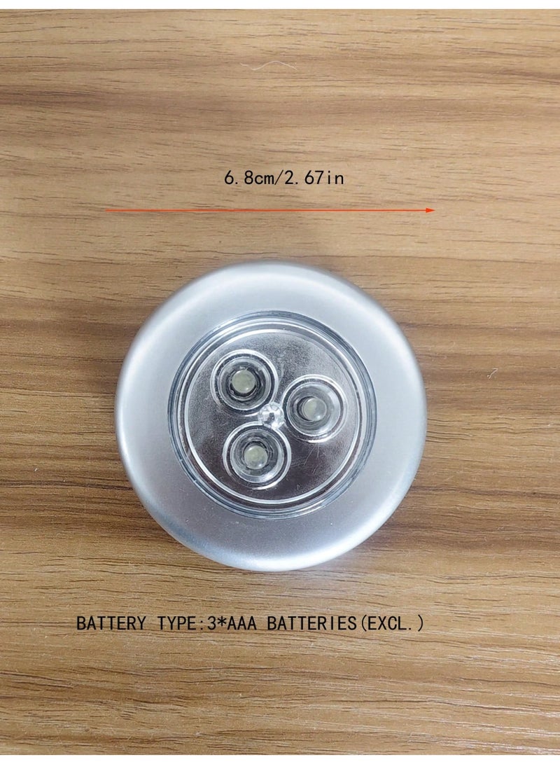 ميأميأ مصباحَان استشعار حركة، يعملان بالبطارية بدون سلك، أضواء ليلية LED للمنزل، للممر، الحمام، غرفة النوم، المطبخ، أضواء الخزانة، إضاءة على شكل كرة (لون أبيض دافئ) - Image 5