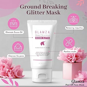 Glamza Unicorn Glitter Peel Off Mask Deep Cleansing Pore Black Head Blackhead Skin Care - Image 3