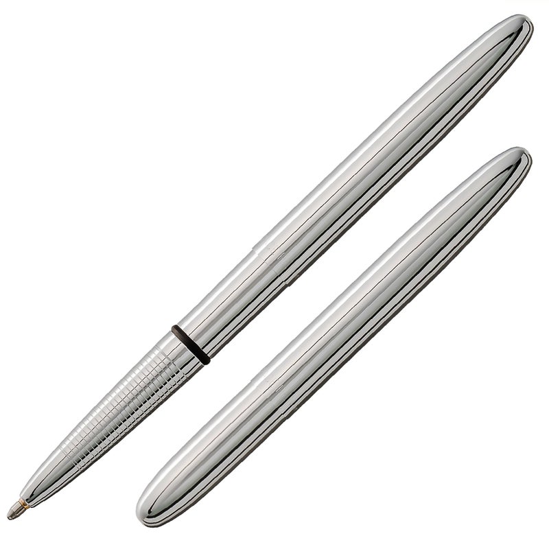 Fisher Space Pen Chrome Bullet Pen, Ballpoint, Brass, Black Ink, Gift Box - Image 1