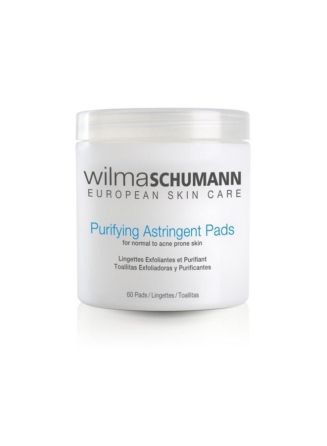 Wilma Schumann Purifying Astringent Pads for Face, Skin Exfoliating Pads with Salicylic Acid, Pack of 60 - Image 1