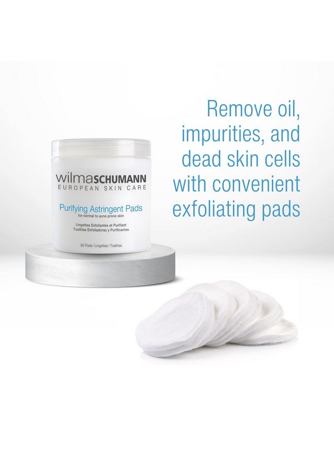 Wilma Schumann Purifying Astringent Pads for Face, Skin Exfoliating Pads with Salicylic Acid, Pack of 60 - Image 2