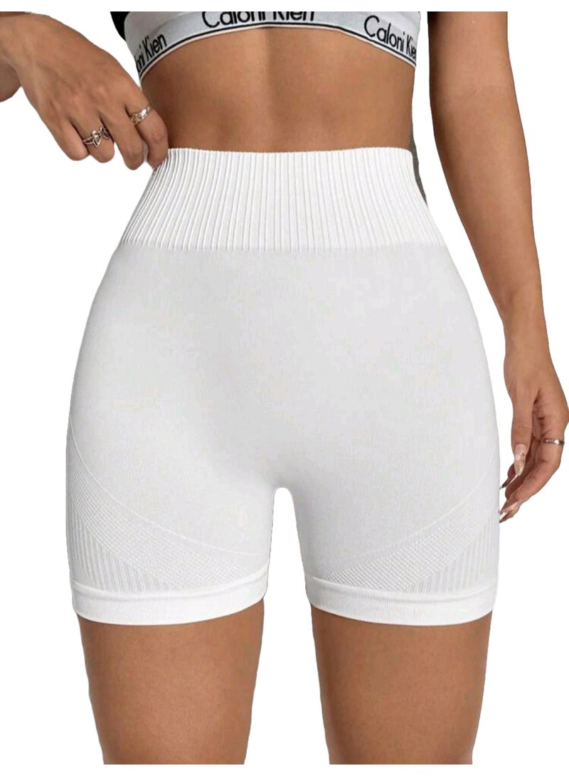 Sweet Cathy Biker Shorts Seamless High Waist Scrunch Butt Sports Tummy Control Butt Lift Stretchable Tights Waist Compression Fitness Gym for Women - Image 2