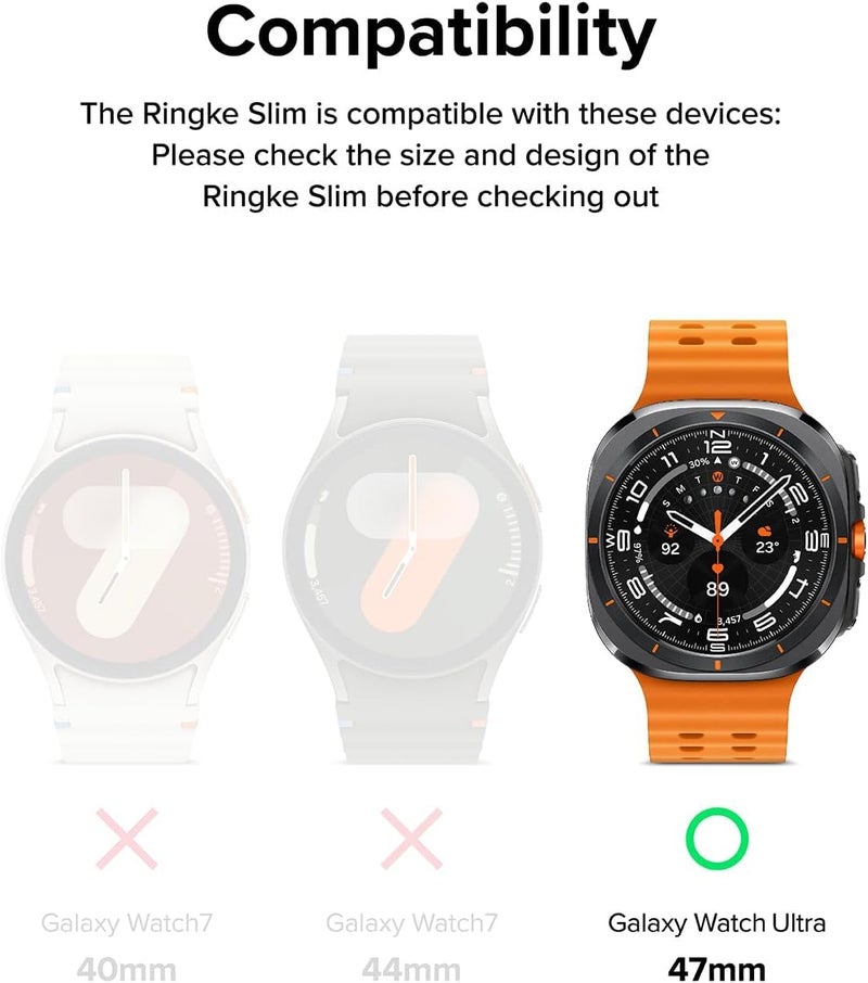 Meyaar Trail Loop Compatible with Samsung Galaxy Watch Ultra 47mm (2025/2024), Breathable Elastic Trail Loop Nylon Sport Band Adjustable Replacement Wristbands for Galaxy Watch Ultra 2025/2024 (Cream Orange) - Image 2