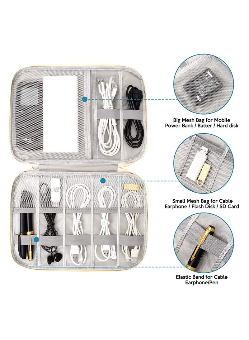 Electronics Organizer Travel Cord Organizer Case Compact Electronics Accessories Bag for Cable, Cord, Charger, Phone, Hard Drive  - Image 2