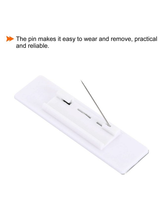 PATIKIL - 2.73 X 0.78Inch Engraved Badge Blanks5Pcs Metal Name Tags Kit Round Corners With Pin Label Name Badge Custom Name Tag For Officebusinessmirror Silver Tone - Image 1