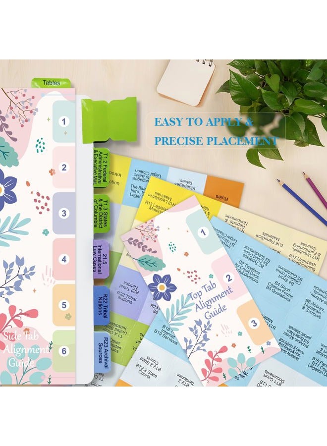 Tojoyify Index Tabs for The Bluebook 22nd Edition, Complete Book Tabs Set with Blanks, Bookmarker, Laminated Color-Coded with Alignment Guide & Page Numbers (Book Not Included) - Image 4