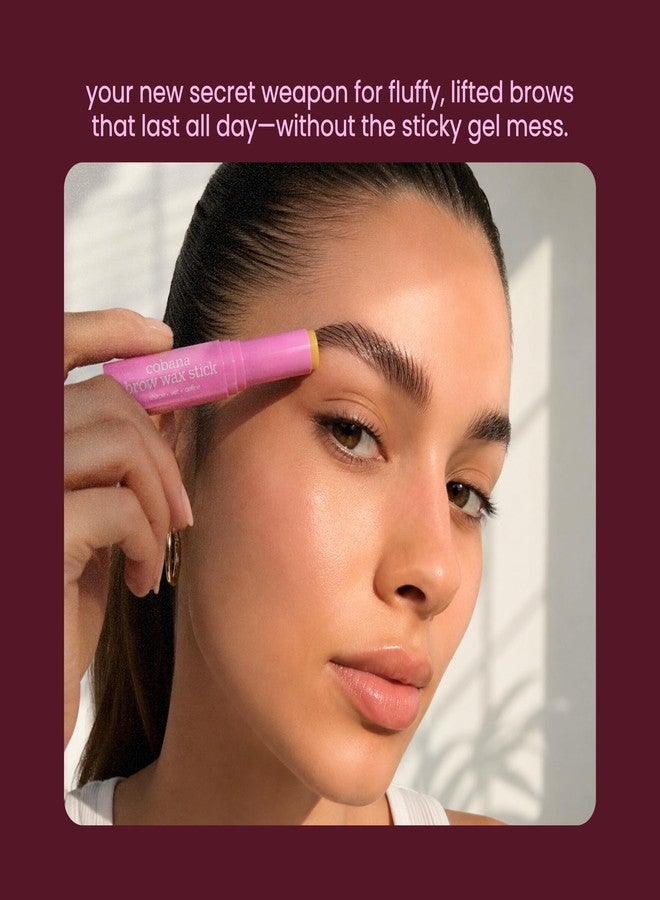 Cobana Brow Wax Stick - Clear Brow Gel Alternative for Fluffy, Laminated Brows - Strong Hold Styling Wax for Lift, Shape & Tame - No Residue, Clean Girl Brow Essential - Image 2