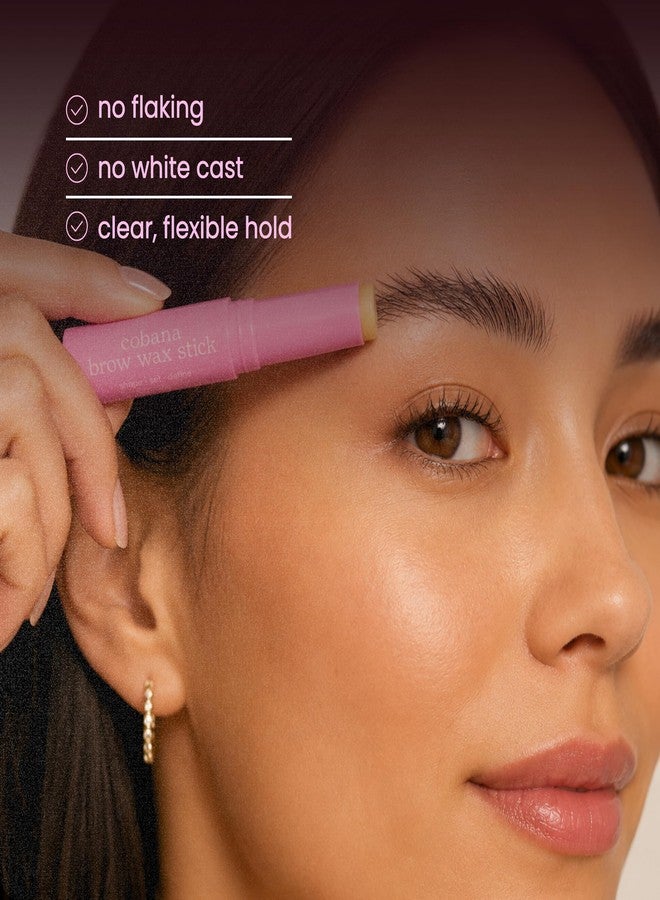 Cobana Brow Wax Stick - Clear Brow Gel Alternative for Fluffy, Laminated Brows - Strong Hold Styling Wax for Lift, Shape & Tame - No Residue, Clean Girl Brow Essential - Image 4