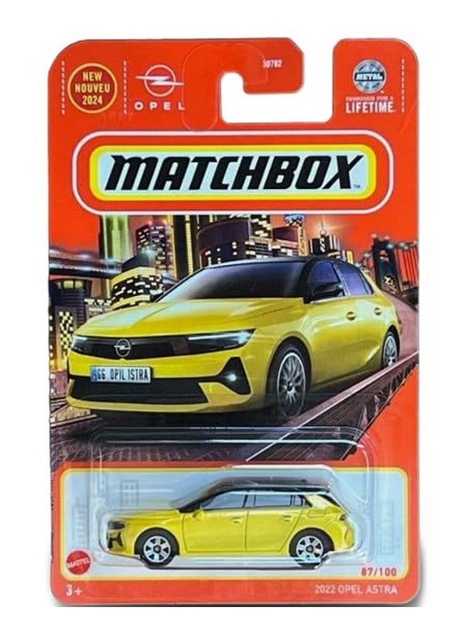 MATCHBOX Matchbox 2022 Opel Astra Diecast Car, 1:64 Scale, Yellow 