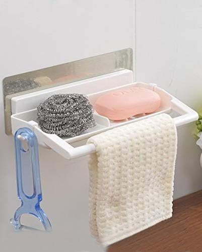 Hidak Modern Roll Tissue Holder Dispenser Toilet Paper Roll Holder with SelfAdhesive Series Toilet Paper Holder for Bathroom and Kitchen with Mobile Stand - Image 1