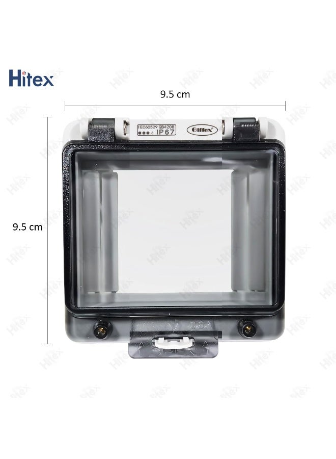 هيتكس غطاء شفاف لنافذة GIFFEX | لوحة قابلة للقفل ومقاومة للماء IP67 | مادة البولي كربونات | شريط مانع للتسرب ومضاد للماء | تثبيت بمسامير | لصناديق التحكم والتوزيع الكهربائية (أربعة اتجاهات) - Image 3
