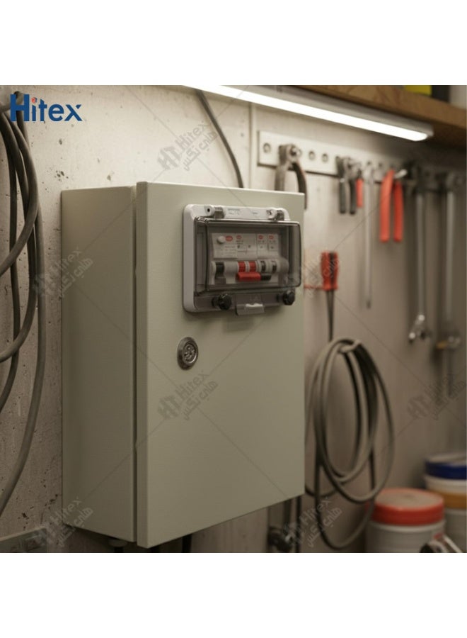 هيتكس غطاء شفاف لنافذة GIFFEX | لوحة قابلة للقفل ومقاومة للماء IP67 | مادة البولي كربونات | شريط مانع للتسرب ومضاد للماء | تثبيت بمسامير | لصناديق التحكم والتوزيع الكهربائية (أربعة اتجاهات) - Image 4