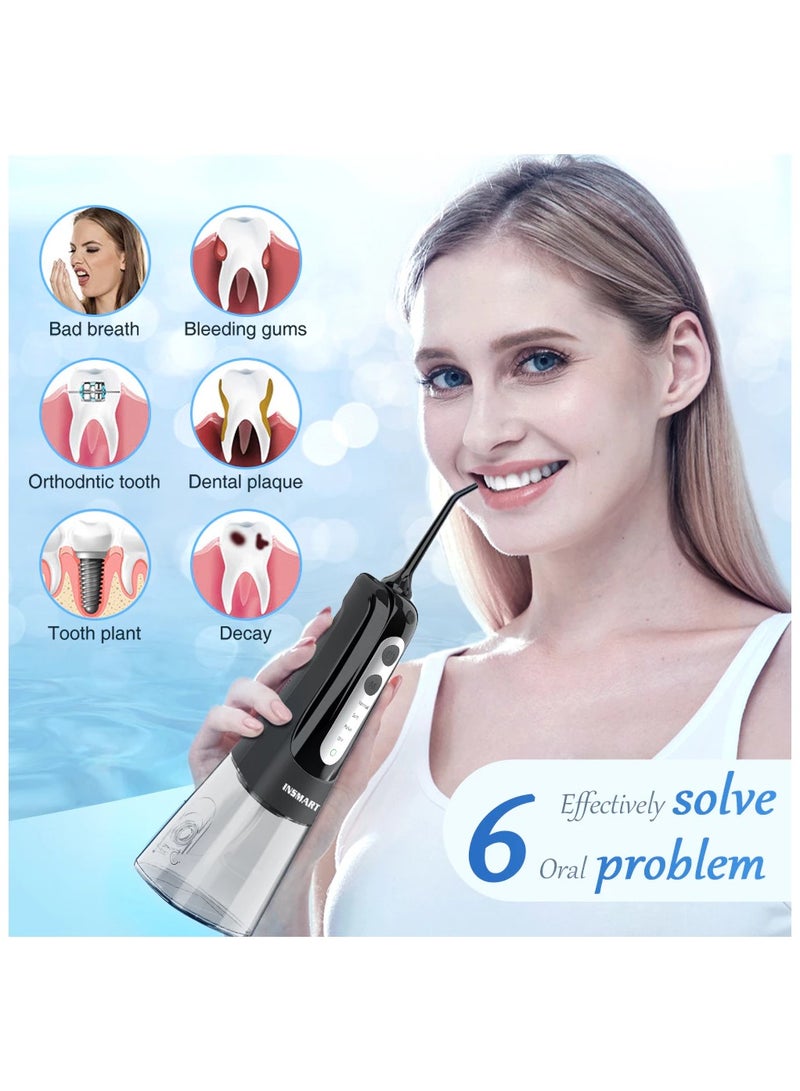 INSMART Water Flosser 6 nozzles 4 modes DIY Water Floss Teeth Rechargeable Oral Irrigator YXY-801 - Image 2