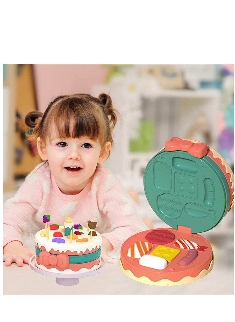 MissTiara - 3-layer Birthday Cake Dough Play Set For Kids - Image 1
