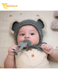Bebiland Koala Shape Teething Toy, Safe Easy to Hold BPA Free Silicone Teethers, 360° Baby Toothbrush with Suction Base, Teether Toys Best for Baby 6-12 Months (Brown)  - Image 5