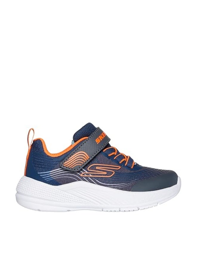 SKECHERS حذاء سكيشرز ميكروسبيك أدفانس للأولاد، أزرق/برتقالي، 5 أطفال كبار - Image 1
