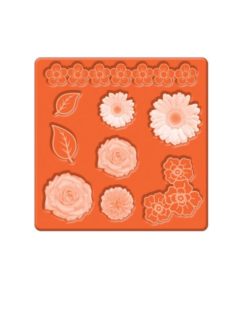 Mod Podge - Mod Podge Mod Mold 3.75 inch x 3.75 inch Flowers - Image 1