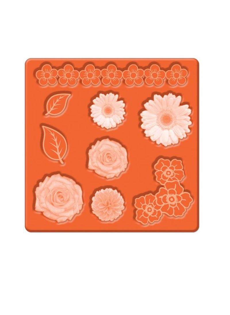 Mod Podge - Mod Podge Mod Mold 3.75 inch x 3.75 inch Flowers - Image 1
