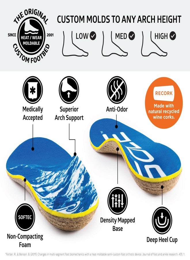 سول نعال SOLE Performance السميكة - دعامة تقويمية قابلة للتشكيل حسب الطلب لأي نوع من أنواع تقوس القدم، لتخفيف التهاب اللفافة الأخمصية - مقاس رجالي 11 / مقاس نسائي 13، زوج واحد - Image 4